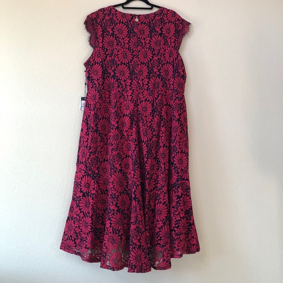 NWT! Tommy Hilfiger Prairie Lace Hi Lo Dress 20W - Picture 4 of 5